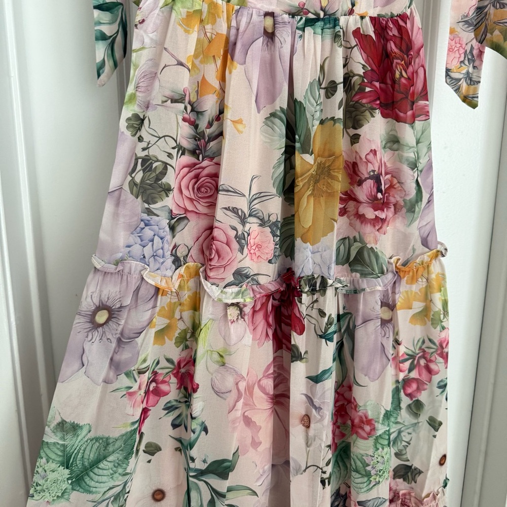 Baltic Born NWT Anita Maxi Dress Blush Stunning Multi Floral Maxi Dress - Picture 3 of 6
